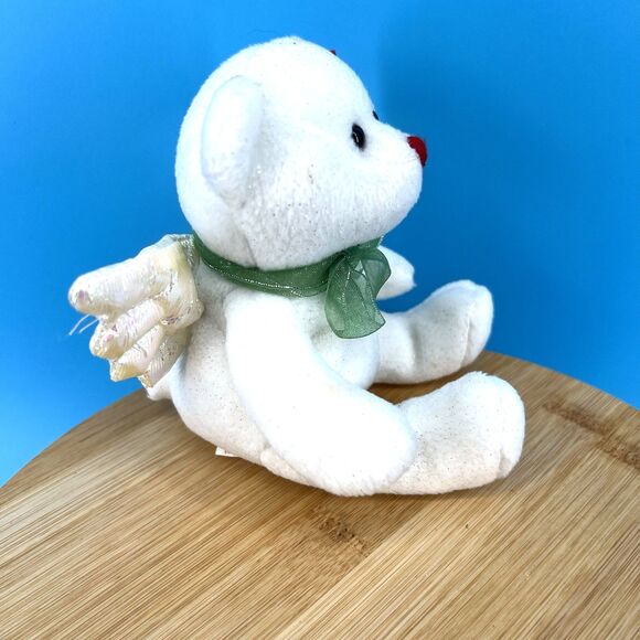 Ty Beanie Baby Hark the Angel Bear Ty Beanie Plush Stuffed Animal Toy 2007 White - Picture 6 of 8